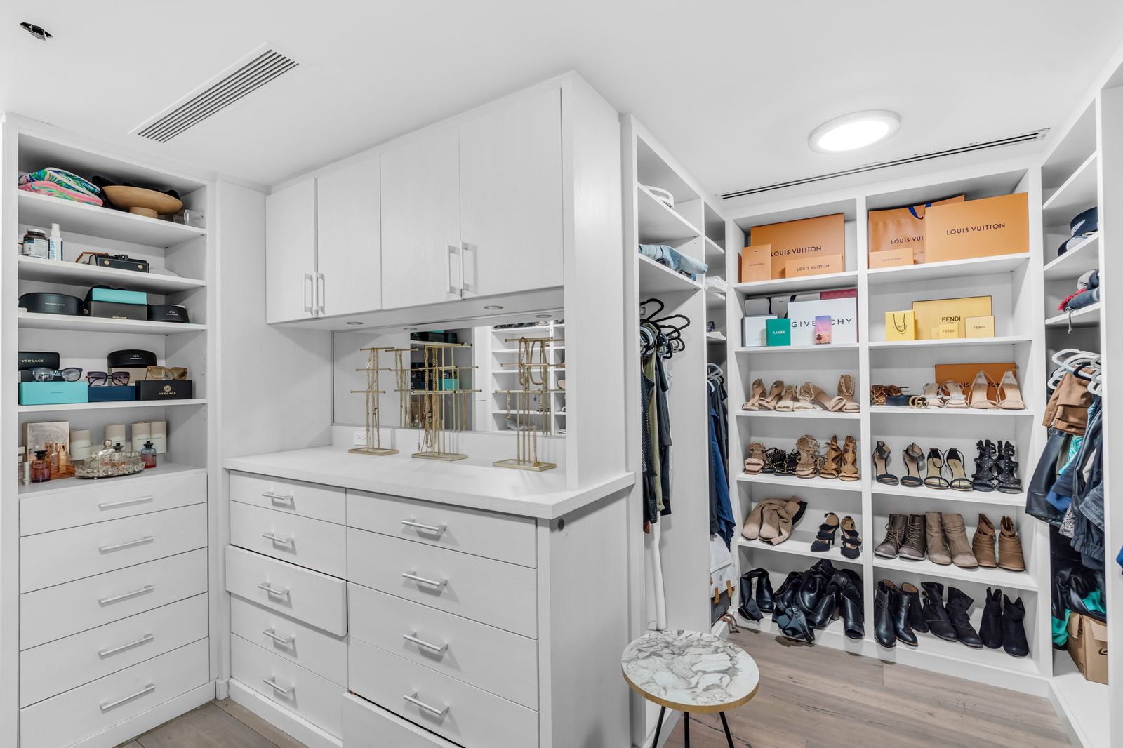Custom fitted closet